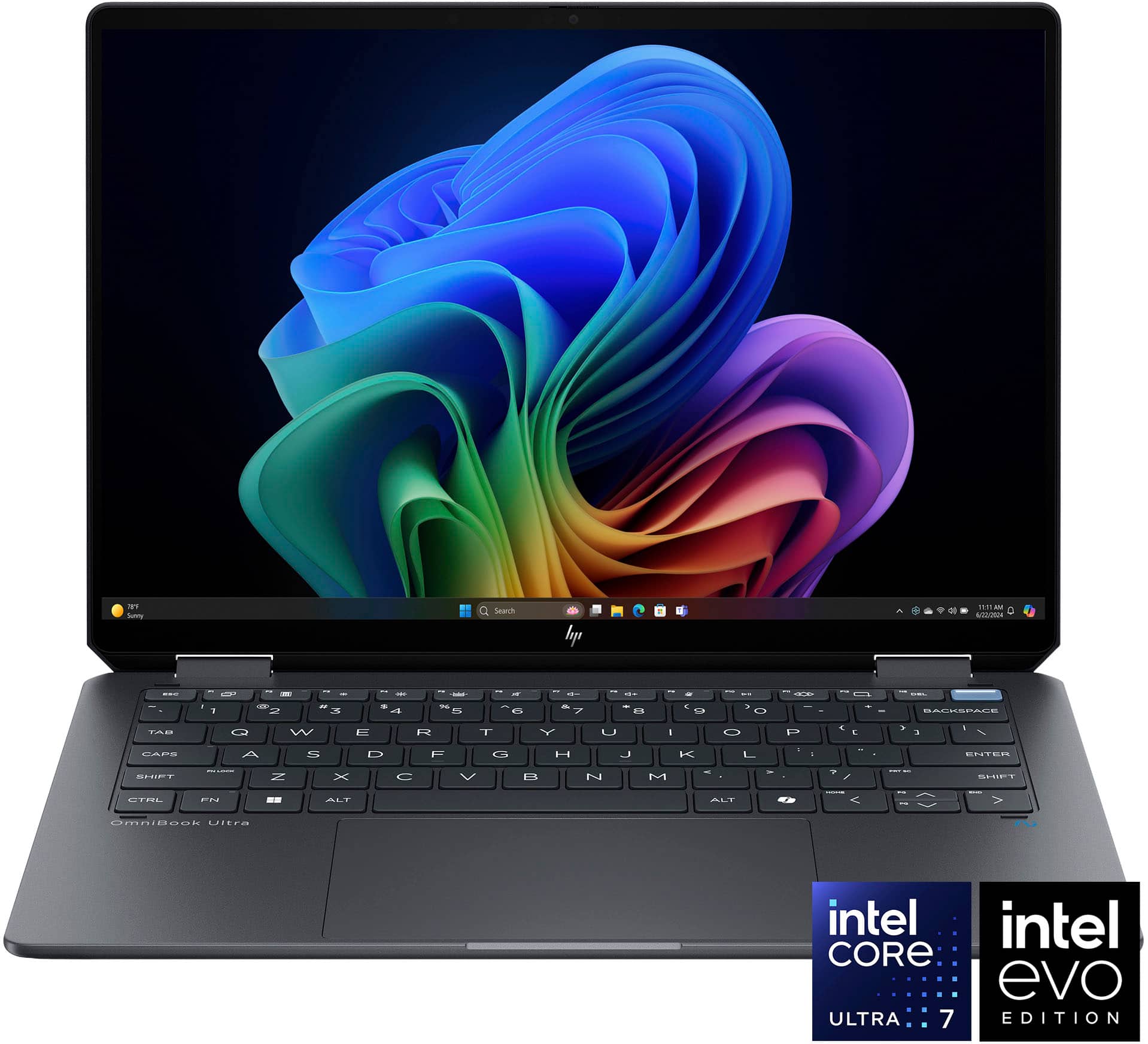 HP OmniBook Ultra Flip 14-fh0013dx 1 HP OmniBook Ultra Flip 14-fh0013dx Eclipse Gray front